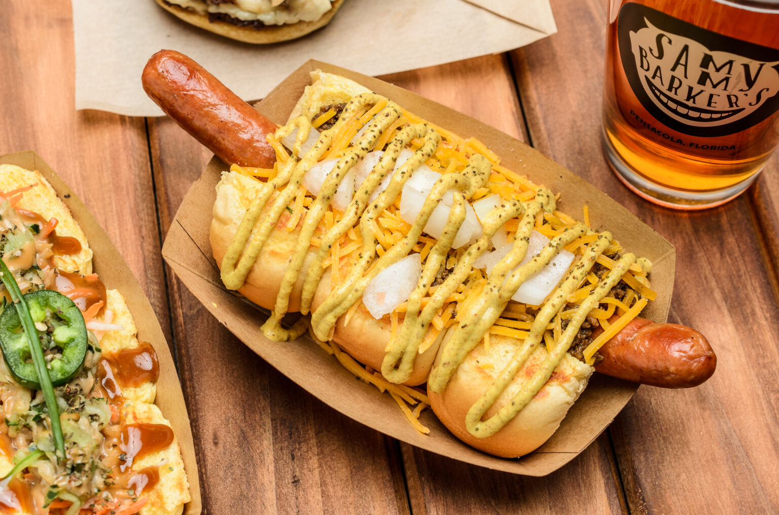 Original Coney hot dog at Sammy Barker's in Pensacola